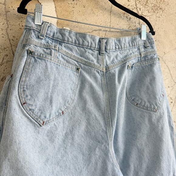 Vintage Lee Riders Mom Jeans High Rise Tapered Light Wash 90s Denim Womens 33x30 - Picture 5 of 7